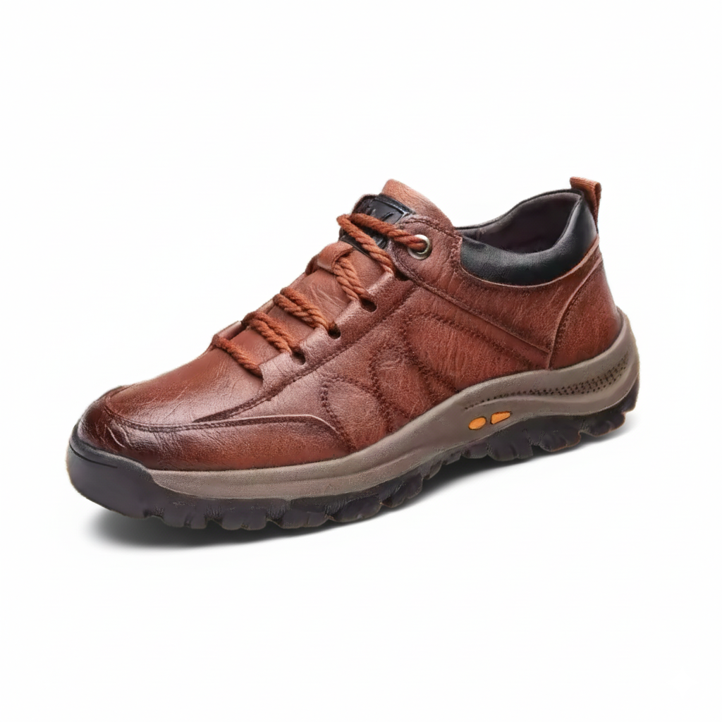 Tênis Masculino de Couro Soft Elegance
