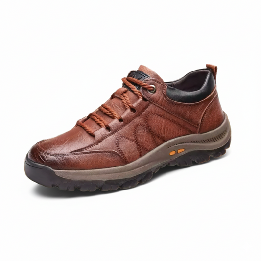 Tênis Masculino de Couro Soft Elegance